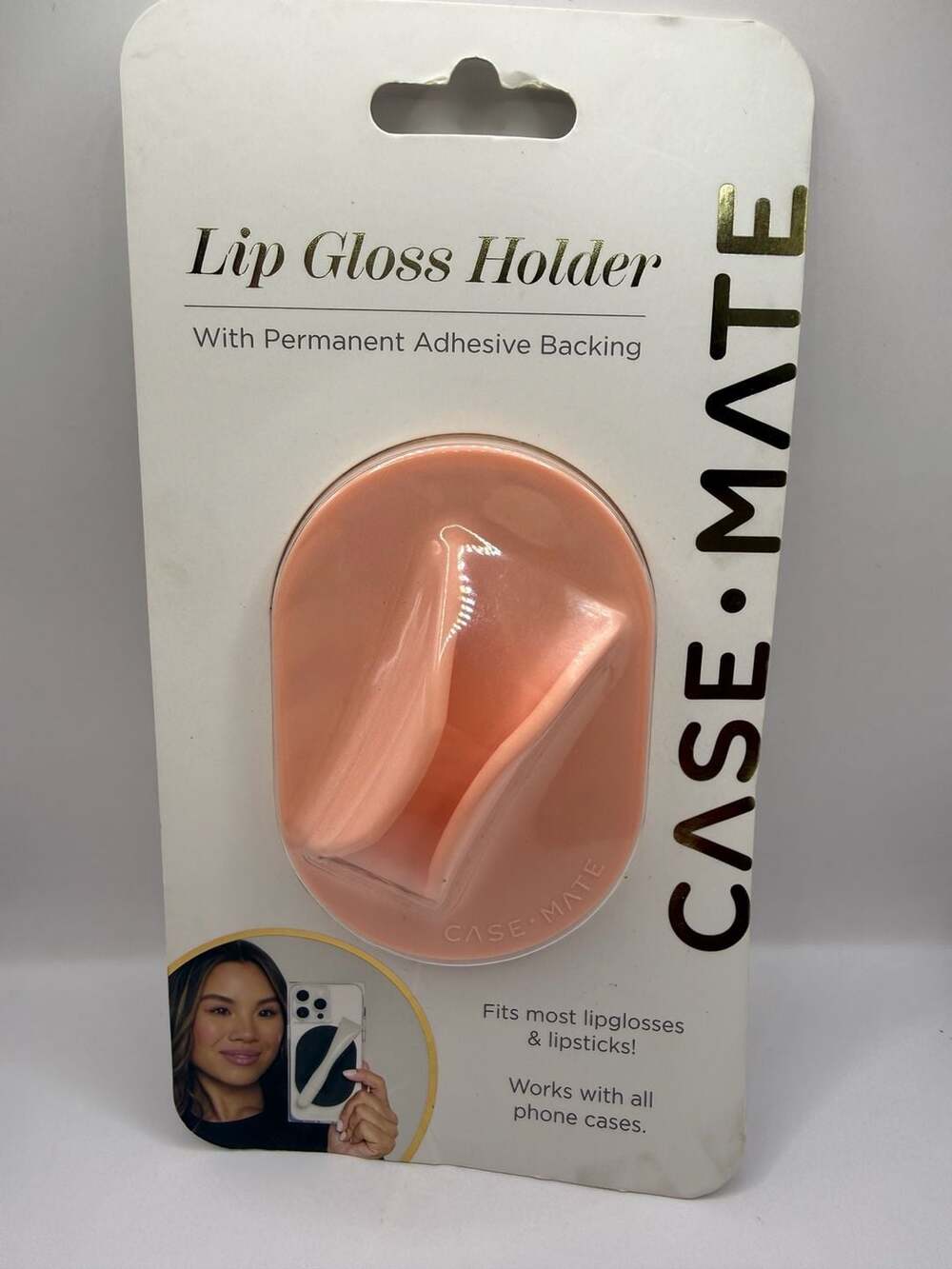 Case-Mate Lip Gloss Holder with‎ Permanent Adhesive Backing